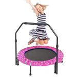 Mini Kids Trampoline 36inches for Indoor Outdoor Toddler Trampoline with Safety Handle