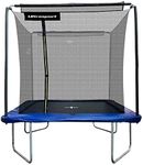 Ultrasport Rectangular Stand-up Trampoline With Large Jumping Surface, Safety Features, Sturdy Outdoor Frame, 2 Sizes, 244x366 cm