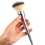 URBANMAC Soft Bristle Makeup Brush Tool- Silver,Black, Pack of 1