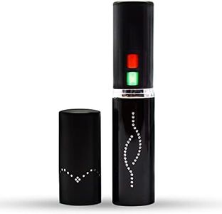 FIGHTSENSE Flashlight Lipstick Stun Gun Women Self Defense Bright Led Flashlight - Rechargeable Battery (Black)