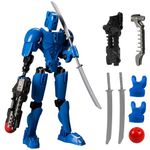 kykake Titan 13 Action Figure Action Figure PVC Action Figures Model Full Body Activity Upgraded robot Includes Hand Movements and Weapons 3D Printed Mannequin for Toys Game Gifts (blue)