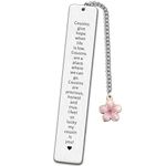 JMIMO Cousin Bookmark Gifts Stainless Steel Cousin Birthday Christmas Presents Cousins Give Hope When Life is Low