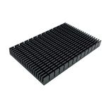 Awxlumv Aluminum Heat Sink 150mmx93mmx15mm/ 5.9x3.66x0.59 inch High Power Large Heatsink Module Cooler Fin for PCB Board LED Motherboard Cooling GPU Backplate Radiator Routers RTX 3090 3080 Black