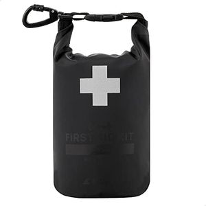 Breakwater Supply™ Waterproof Survival First Aid Kit, 101 Piece AFAK Emergency Supplies in Dry Bag, IFAK Trauma Kit Bug Out Bag for Camping, Hiking, Backpacking, Preppers with Splint (Stealth Black)