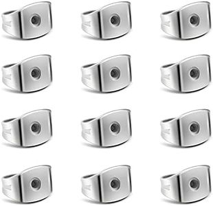12pcs Pure Titanium Earring Backs Nickel Free Replacements Suit for 0.7-0.8mm Posts, Hypoallergenic Earring Backs for Studs for Women Men Sensitive Ears