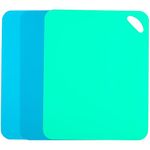 Plastic Flexible Cutting Mats for Kitchen, 3pcs Color Coded Chopping Board Set, Cutting Board Sheet for Kitchen Cooking, Dishwasher Safe（14.6x11.6"）