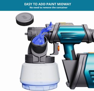 Tilswall 800W Electric Paint Sprayer – 1300ml HVLP Gun, 4 Nozzles, 3 Modes