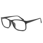 Nearsighted Oversize Myopia Glasses Everyday Use Mens Womens -1.00 Black Distance Glasses (NOT Reading Glasses)
