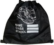 Direct Uniforms- P.E.-Pump Bags-Light & sturdy Weight Junior School- Size:One Size, Color:Black