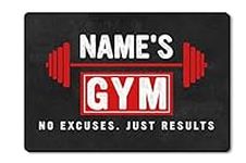 Personalized Welcome Gym Doormat Cu