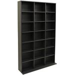 WATSONS PIGEON HOLE - 588 CD / 378 DVD Blu-ray Media Storage Shelf Unit - Black