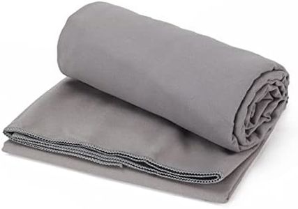 Microfiber Towel, Quick Dry Towel for Traveling, Super Absorbent Camp Towel,Ultra Soft Compact Sport Towel for Camping, Backpacking,Gym, Beach, Hiking,Yoga (80 x 150 cm, Grey)