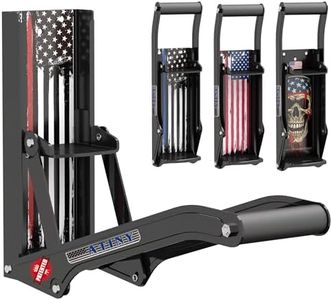 ATINY Can Crusher Wall Mounted,Beer Can Crusher for Recycling 8oz-16oz Beer Soda Cans, Can Bottle Smasher for Recycling Aluminum Seltzer, Bottles, Gadgets for Home - American Flag