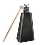 Steel CowBell with Stick, Noise Makers Hand Metal Percussion Cow bells for Drum Set (6")