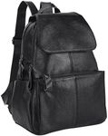 Genuine Leather Backpack Purse Casual Daypack Fashion Shoulder Bag for Travelling Shopping School Backpack Gift for Women Girl Wife (BL01-N)