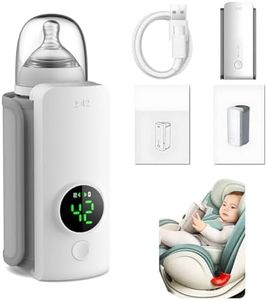 Portable Bottle Warmer, 6000mAh Infant Bottle Warmer for Travel, Portable Baby Bottle Warmer,Fast Heating and 48H Warm