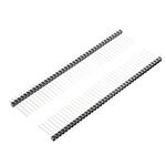 Sourcingmap 30Pcs 2.54mm Pitch 40-Pin 20mm Length Single Row Straight Connector Pin Header Strip for Prototype Shield