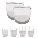 Professional Peanut Clippers/Trimmers Snap On Replacement Blades 2PCS White #2068-300 Compatible with Wahl Peanut Hair Clipper