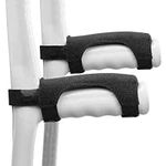 Miralith 2 Pcs Breathable Crutches Handle Pads, Non-Slip Crutch Walker Hand Grips Support Padded for Handicap, Seniors, Medical Handlebar Padding, Mobility Handle Cushion Accessories