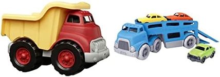 Green Toys Dump Truck + Green Toys Car Carrier Vehicle Set (CCRB-1237)