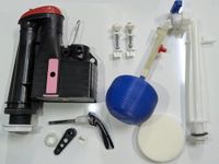Twyford Full Set Close Coupled Toilet Cistern Kit Thomas Dudley Dual Flush Syphon, Ball, Inlet Valve, Donut
