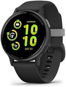 Garmin Vivoactive 5, Health and Fitness GPS Smartwatch, AMOLED Display, Up to 11 Days of Battery |Slate Aluminum Bezel with Black Case and Silicone Band
