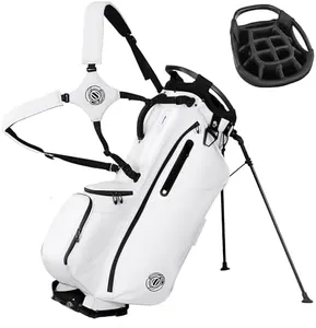 Shopsource 14 Way Golf Stand Bag, Lightweight Golf Bag with Stand for Men Women, Standing Golf Club Bags with Padded Ergonomic Double Strap, Full Length Dividers, Multiple Pockets, Rain Hood