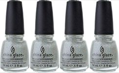 China Glaze Nail Laquer with Hardeners Fairy Dust (Quantity of 4) by China Glaze