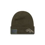 New Era Salute to Service Knit Beanie - Denver Broncos