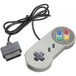 SNES Retro Replacement Controller Gamepad - SNES Gaming Joypads Gamepad - Suitable for SNES Only NEW Replacement Controller - By TRIXES grey