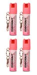 Knockout Self Defence Pepper Spray with Keychain and Twist Lock for Women Safety-Small Powerful Pocket Size Protection Range 10 feet Pack of 4