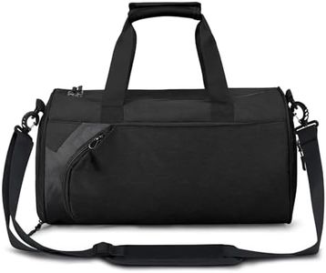 Averrex Sport Gym Bag for Women Men, Gym Duffle Bag with Shoes Compartment and Waterproof Wet Pockets, Overnight Travel Weekend Holdall Bags Fitness Handbag for Sport Travel Training Journey (Black)