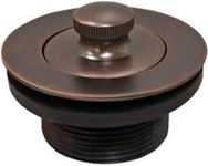 Wood Grip | Universal Conversion Kit | Bathtub Tub Drain Assembly Plus Removal Tool | All Brass Construction | Bathtub Drain Kit (Oil Rubbed Bronze)