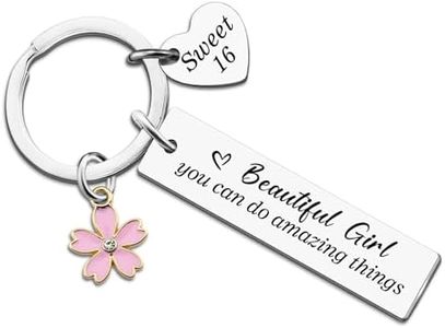 Ikacvb Sweet 16 Party Decorations Keychain 16th Birthday Gifts For Girls Best Sweet 16 Gifts For Girls Daughter Sister 16 Year Old Girl Gift Christmas