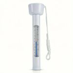 Pool Thermometer Floating, Water Temperature Thermometer with String, Large Size Easy Read & Shatter Resistant Pool Accessories for Outdoor & Indoor Swimming Pools, Spas, Hot Tubs & Aquariums.(White)