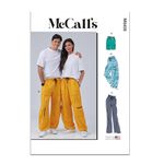 McCall's Unisex Pull On Cargo Pants and Shorts Sewing Pattern Packet, Design Code M8458, Sizes XS-S-M-L-XL-XXL, Multicolor