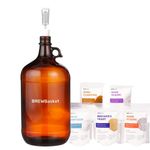 BREWBasket Fermentation Carboy 4 L,Wine Making Supplies, Recipe Guide | Wine Yeast, Sanitiser, Campden, Clarifier, Wine ageing