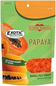 Papaya Treat 1/2 LB - Healthy Natural Dried Fruit Treat - Rabbit, Guinea Pig, Hamster, Gerbil, Rat, Parrot, Sugar Glider, Squirrel, Birds & Small Pets