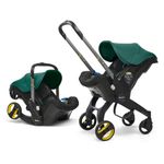 Doona+ Baby Car Seat & Travel Stroller Racing Green - Convertible 0+ Car Seat and Pram with 5 Point Safety Harness - Ergonomic Pushchair and Travel System - ISOFIX Base Sold Separately