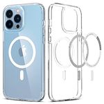 Spigen Ultra Hybrid Mag Back Cover Case for iPhone 13 Pro Max, MagSafe Compatible, Air Cushion Technology - Polycarbonate + TPU | White