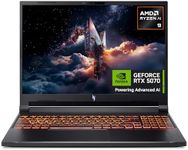 Acer Nitro V16 AI ANV16-42 Gaming Laptop - AMD Ryzen AI 9 365, 32GB, 1TB SSD, NVIDIA GeForce RTX 5070, 16" WUXGA 180Hz, Windows 11, Black