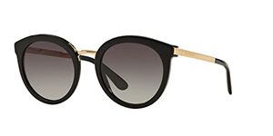 Dolce & Gabbana Women's 0DG4268 501/8G 52 Sunglasses, Black/Gradient