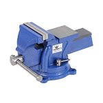 TOPWAY Bench Vice 4 Inch 100mm 7kg, Heavy Duty 360 Degree Swivel Roating Base Lathe Milling Machine Table Workbench Clamp for Mechanics and Engineers 403116