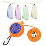 IFORYONLIFE Portable Clothesline Travel Clothes Line Outdoor Camping Clothesline Retractable Clothesline (33 Feet)