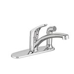 American Standard 7074030.002 Colony Pro Single-Handle Kitchen Faucet with Integrated Side Spray, Polished Chrome