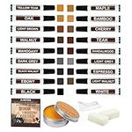 Furniture Repair Kit Wood Markers - New 22Pcs Hardwood Floor Repair Kit 18 Colors Wood Touch Up Marker Pen with Beeswax, Wood Filler Repair Kit for Stain, Scratch, Table, Laminate, Cabinet, Veneer