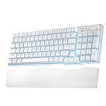 RK ROYAL KLUDGE RK96 90% Triple Mode BT5.0/2.4G/USB-C Hot Swappable Mechanical Keyboard with Magnetic Hand Rest, 96 Keys Wireless Bluetooth Gaming Keyboard with Software, Blue Backlight, Brown Switch