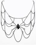 Forum Novelties Witches and Wizards Spider Web Body Jewelry, As Shown, One Size