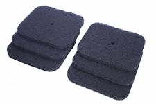 LTWHOME Replacement Carbon Filter fit for Catit Hooded and Jumbo Hooded Cat Pans codes 50695, 50696, 50700, 50701, 50702 (Pack of 6)