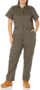 Dickies Women's Plus Size Flex Short Sleeve Coverall, Moss Green, 2PS